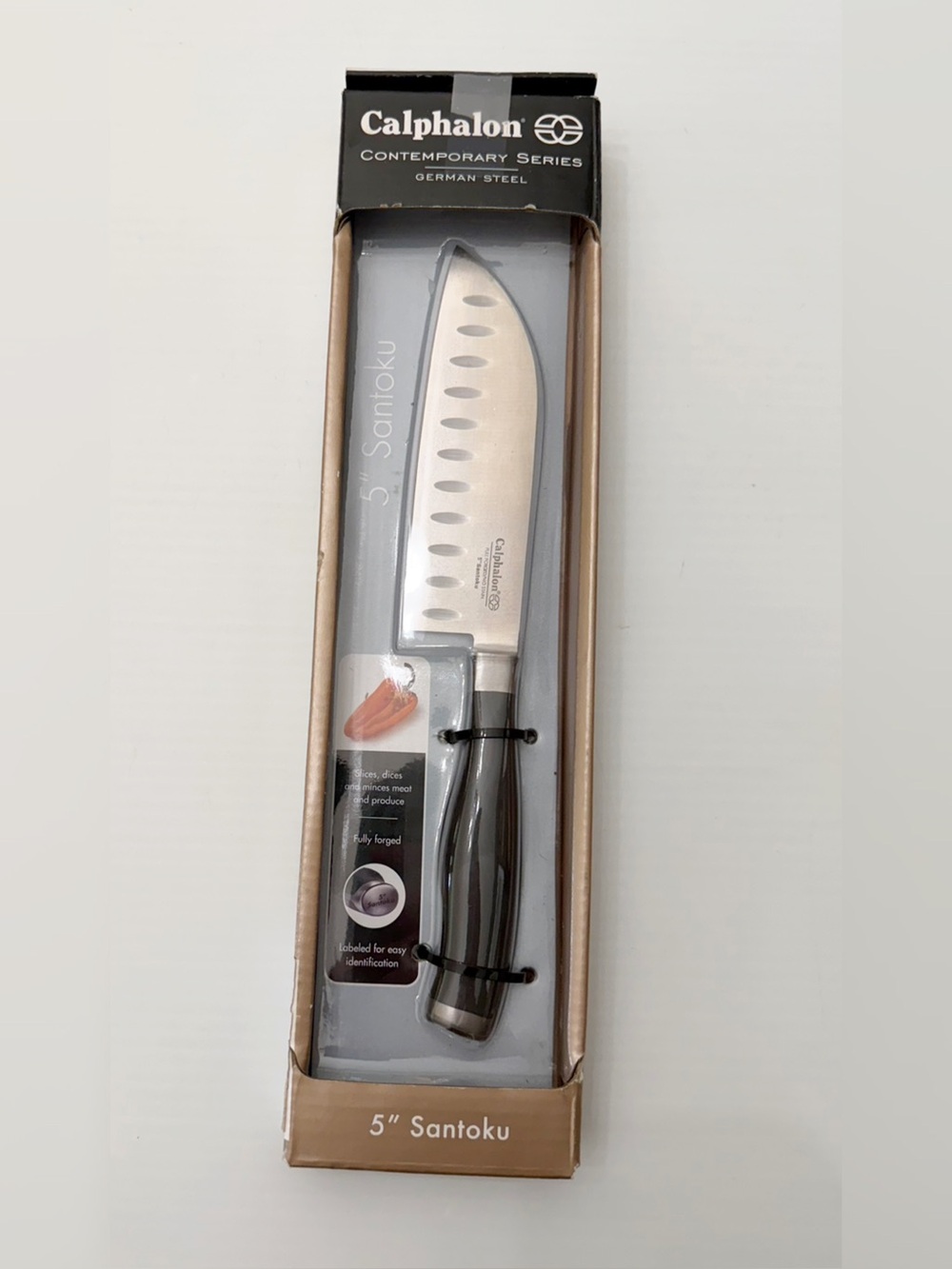 Calphalon 5" Santoku Knife Fully Forged - Contemporary Series - German Steel